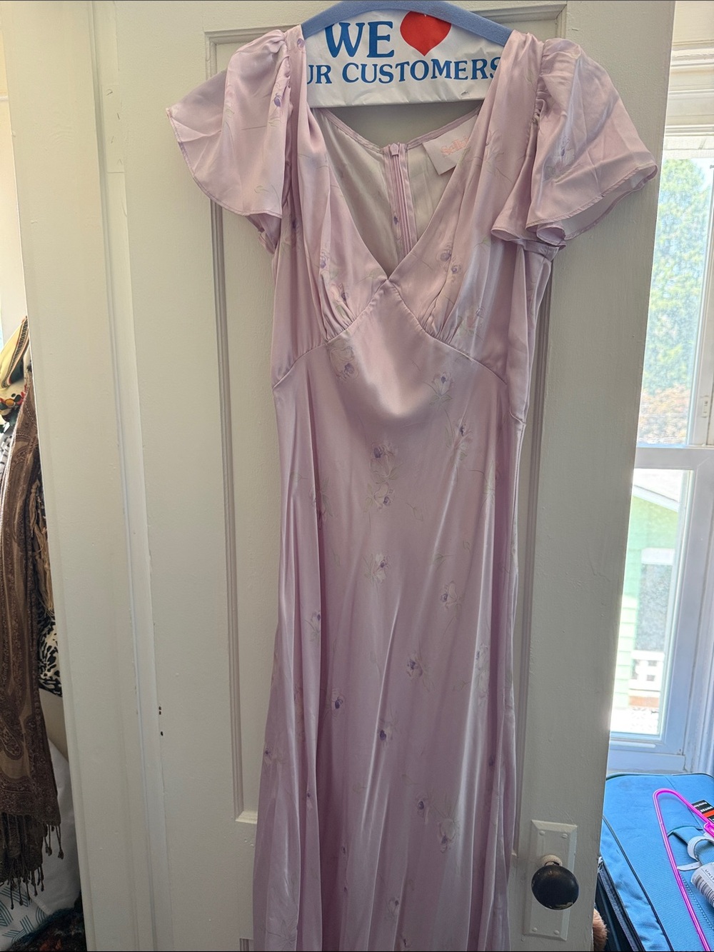 Selkie Silk Flutter Dress (L) - Picture 3 of 7